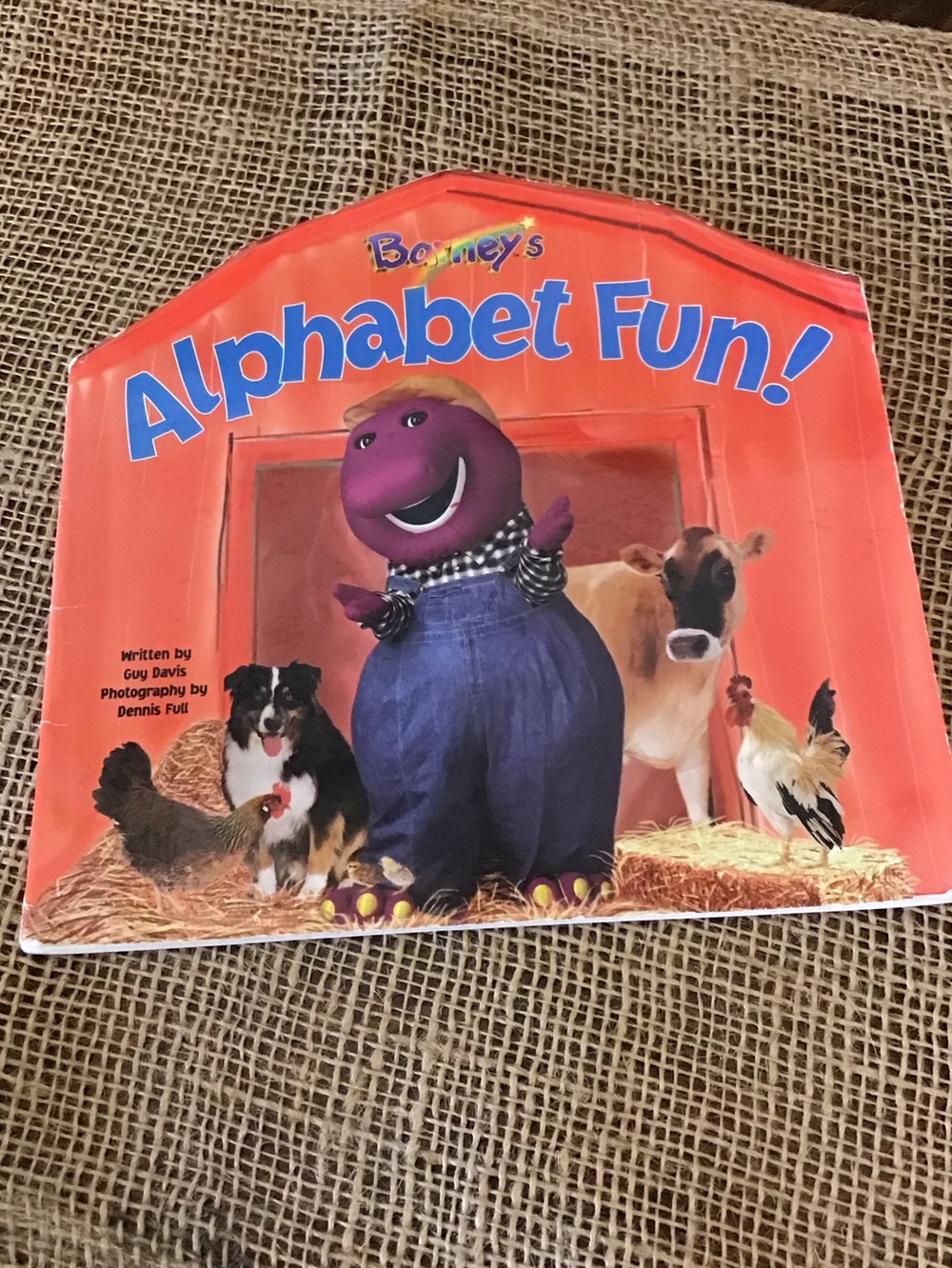 1998 Barney’s Alphabet Fun book by Guy Davis and Dennis Full
